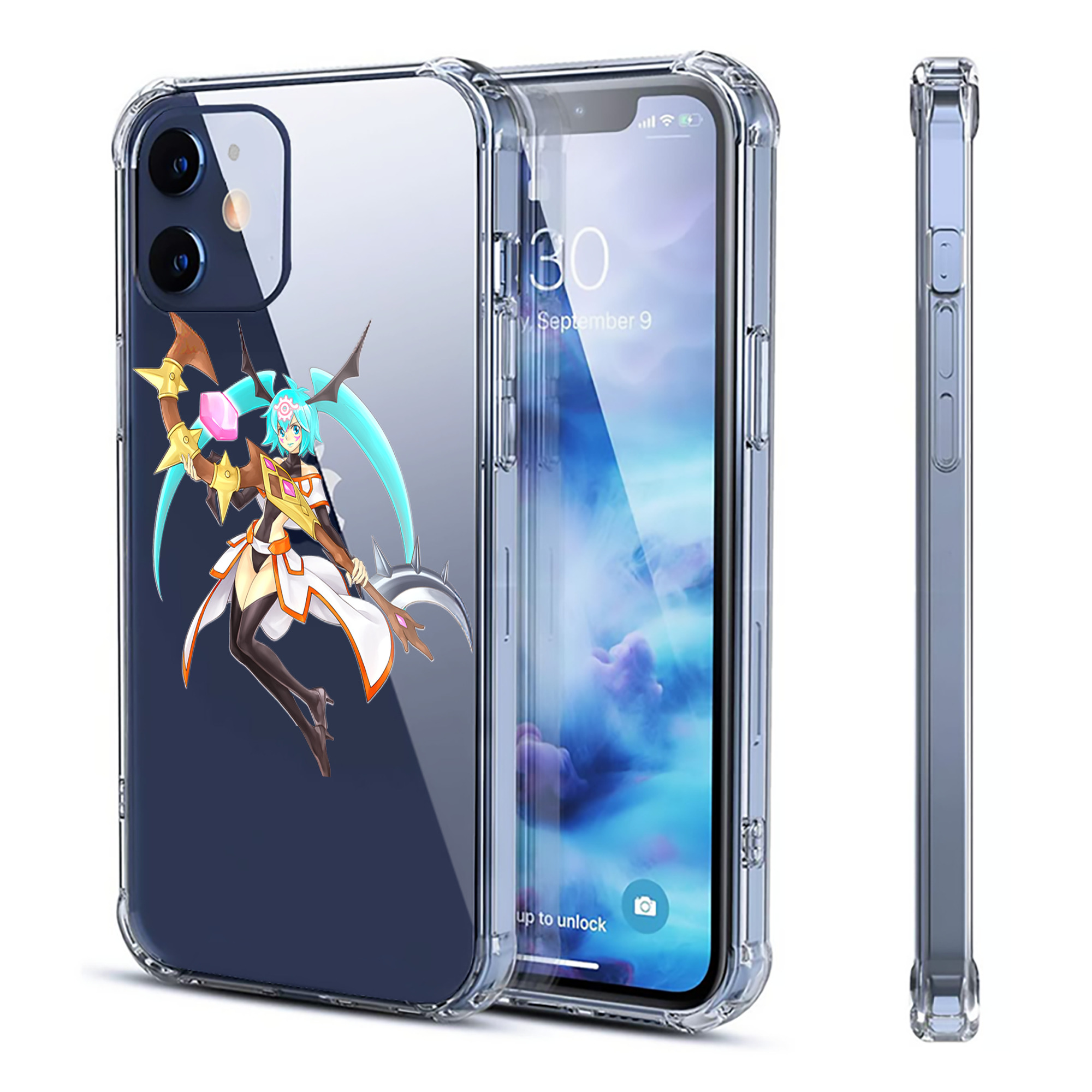 （画像用） 遊☆戯☆王 Yu-Gi-Oh! 【iPhone 12シリーズ対応】透明スマホケース（クリアソフトケース）